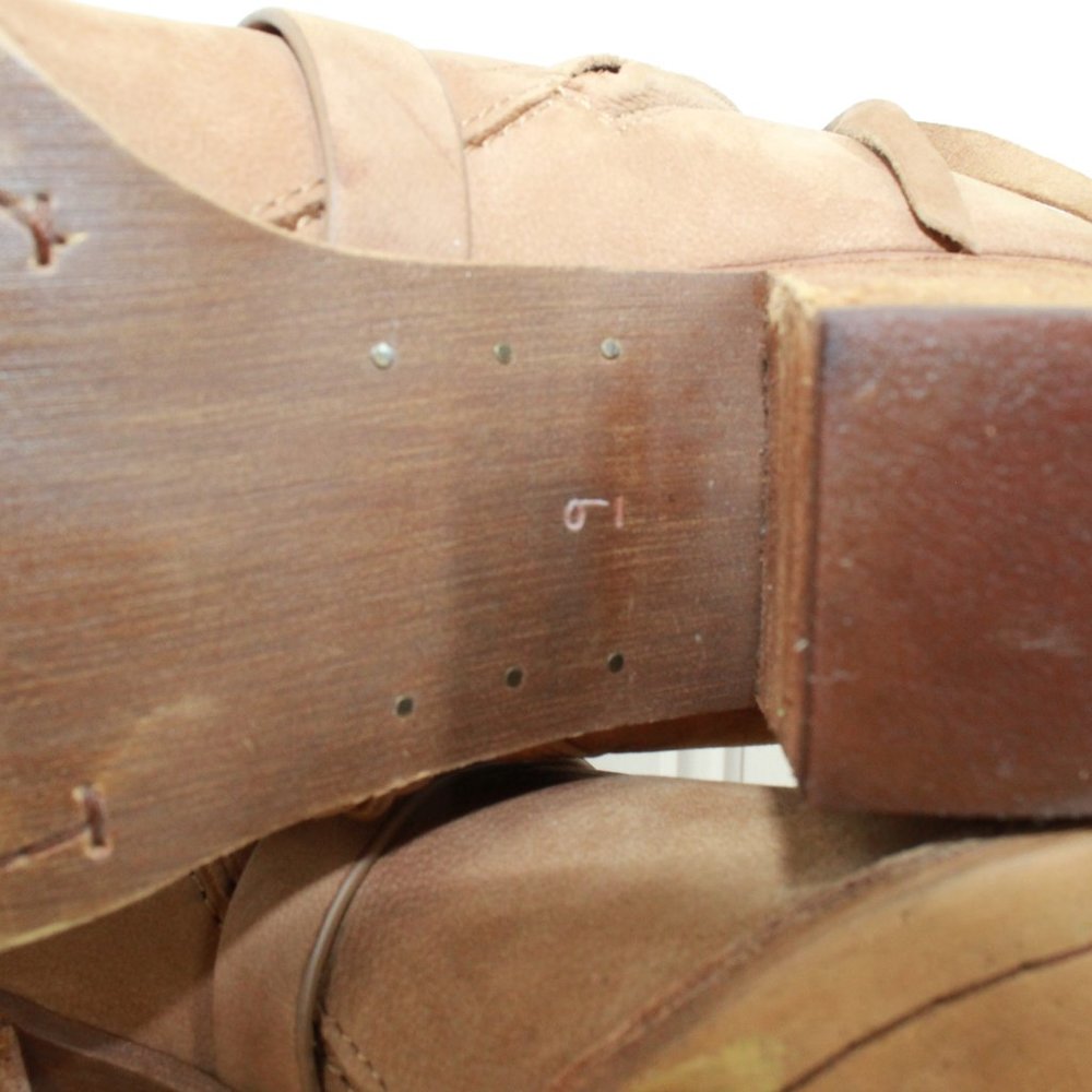 Sam Edelman Merton Brown Suede Nubuck Leather Strap Heeled Boots Size 9 - Picture 9 of 12